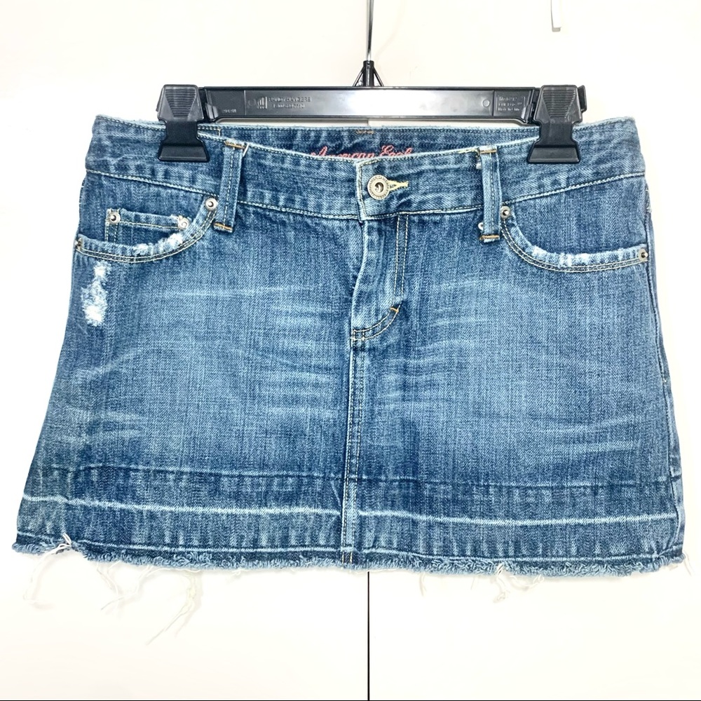 American Eagle denim mini skirt
